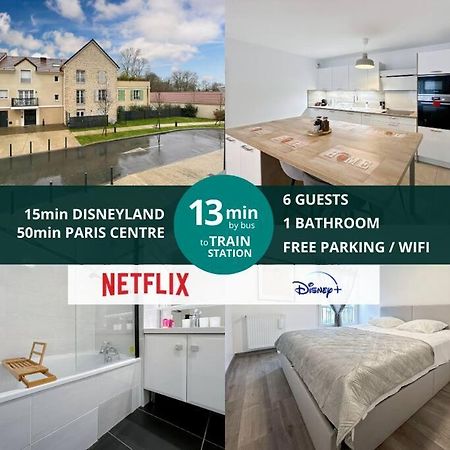 Le Cosy Villeneuve - Appartement Cosy Pour 6 A Disneyland Paris Exteriör bild